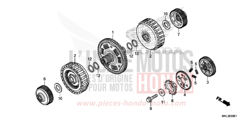 CLUTCH (NC750XD) NC750XDK de 2019